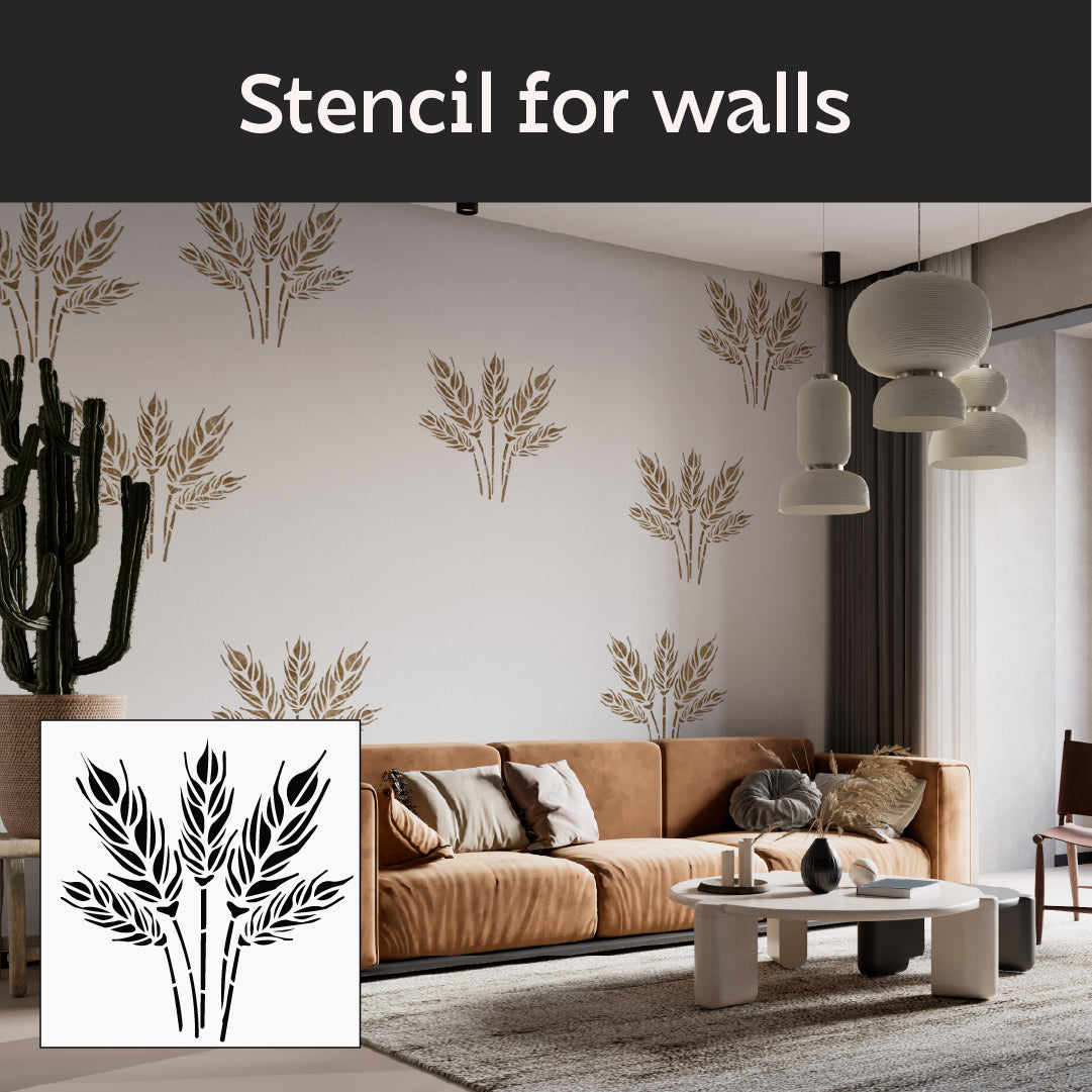 Style and natural beauty in the interior with the DFA Ears 0.3-1 mm stencil (P00175)