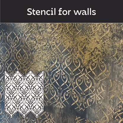 Stencil DFA Oriental pattern - create an interior in an oriental style! 0.3-1 mm (V00075)