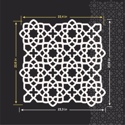 Elegant Oriental Ornament: DFA Stencil for Exquisite Decor 0.3-1mm (V00080)