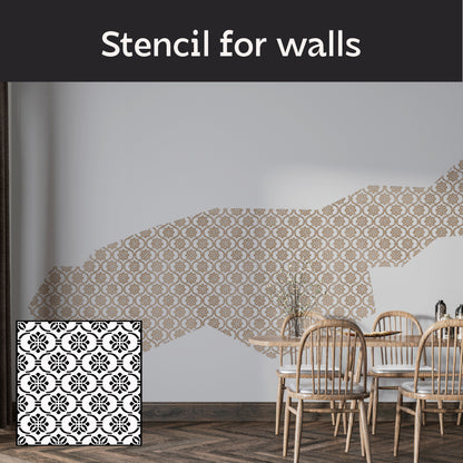 Easy creation of oriental decor with DFA stencil 0.3-1 mm (V00086)