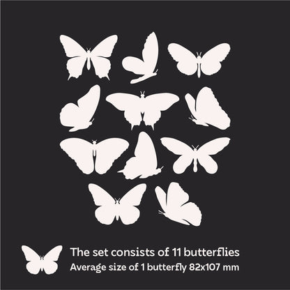 Create a spring mood: Mirror decor DFA Butterflies for the home, 11 pcs (YA00001)