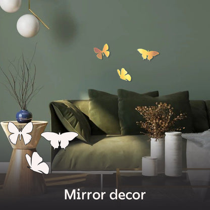 Exclusive DFA decoration: Butterflies made of mirror plastic of the highest quality, 3 pcs (YA00006)