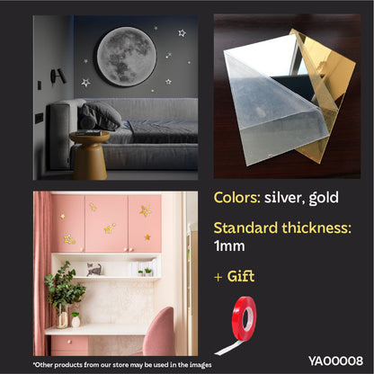 Create a unique interior with DFA Stars mirror decor, 9 pcs (YA00008)
