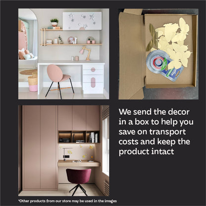 Create a unique interior with DFA Stars mirror decor, 9 pcs (YA00008)