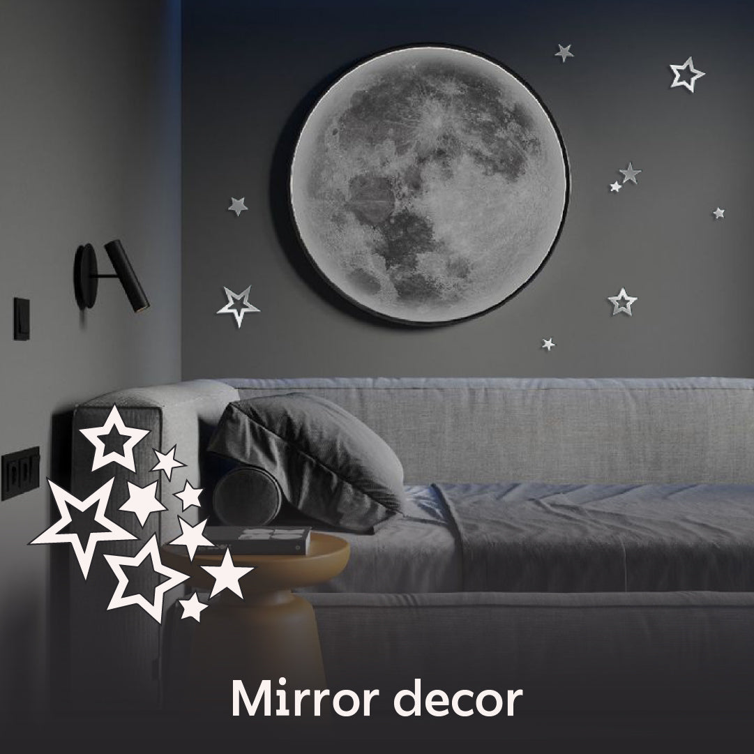 Create a unique interior with DFA Stars mirror decor, 9 pcs (YA00008)