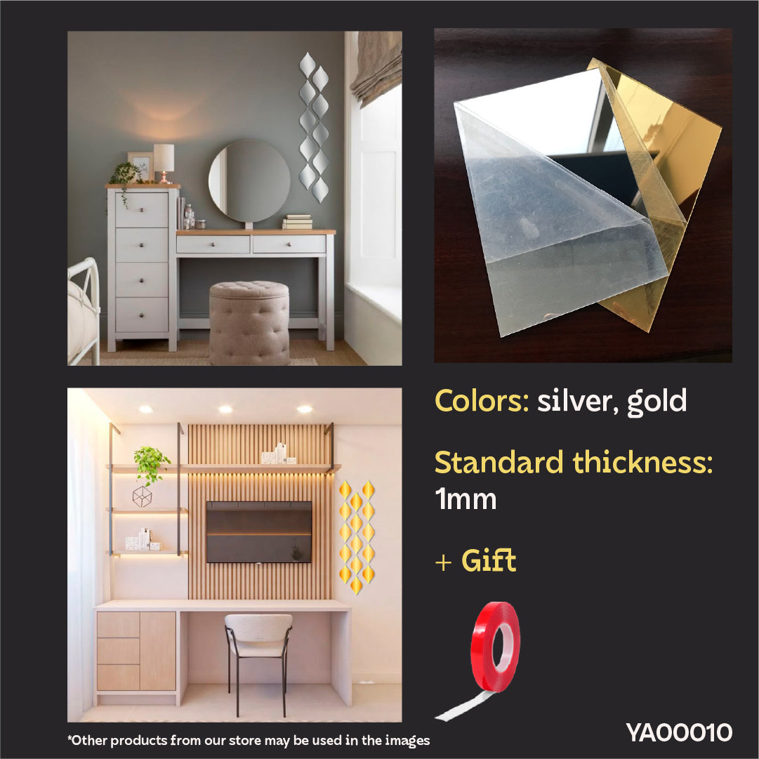 Light and Space: DFA Mirror Diamonds for Amazing Reflections, 5pcs/10pcs/15pcs (YA00010)