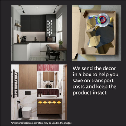 Light and Space: DFA Mirror Diamonds for Amazing Reflections, 5pcs/10pcs/15pcs (YA00010)