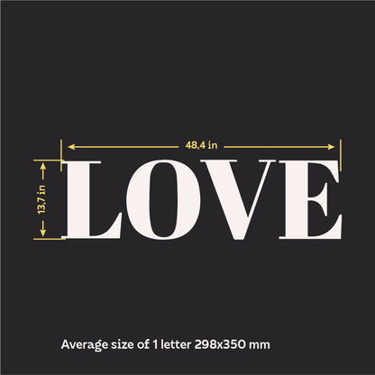 Fill your home with love: Mirror inscription LOVE from DFA for a special atmosphere (YA00018)