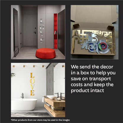 Fill your home with love: Mirror inscription LOVE from DFA for a special atmosphere (YA00018)