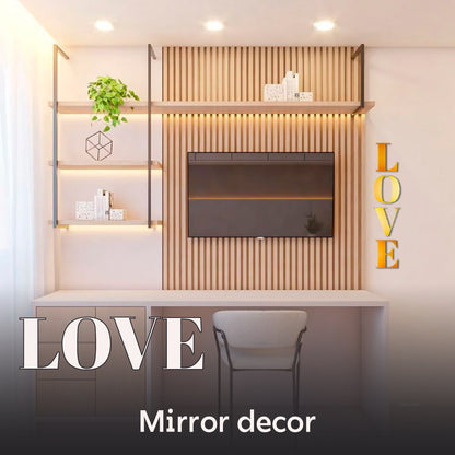 Stylish accent LOVE: DFA mirror decor for modern interior (YA00019)