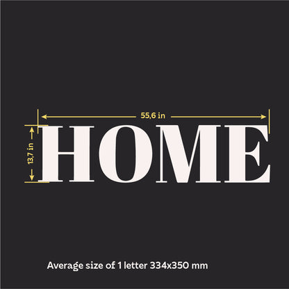 Elegance and space: mirror inscription HOME by DFA (YA00020)