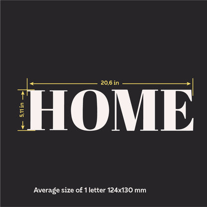 The inscription HOME in a mirror version - modern decor for a cozy space (YA00021)
