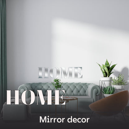 The inscription HOME in a mirror version - modern decor for a cozy space (YA00021)