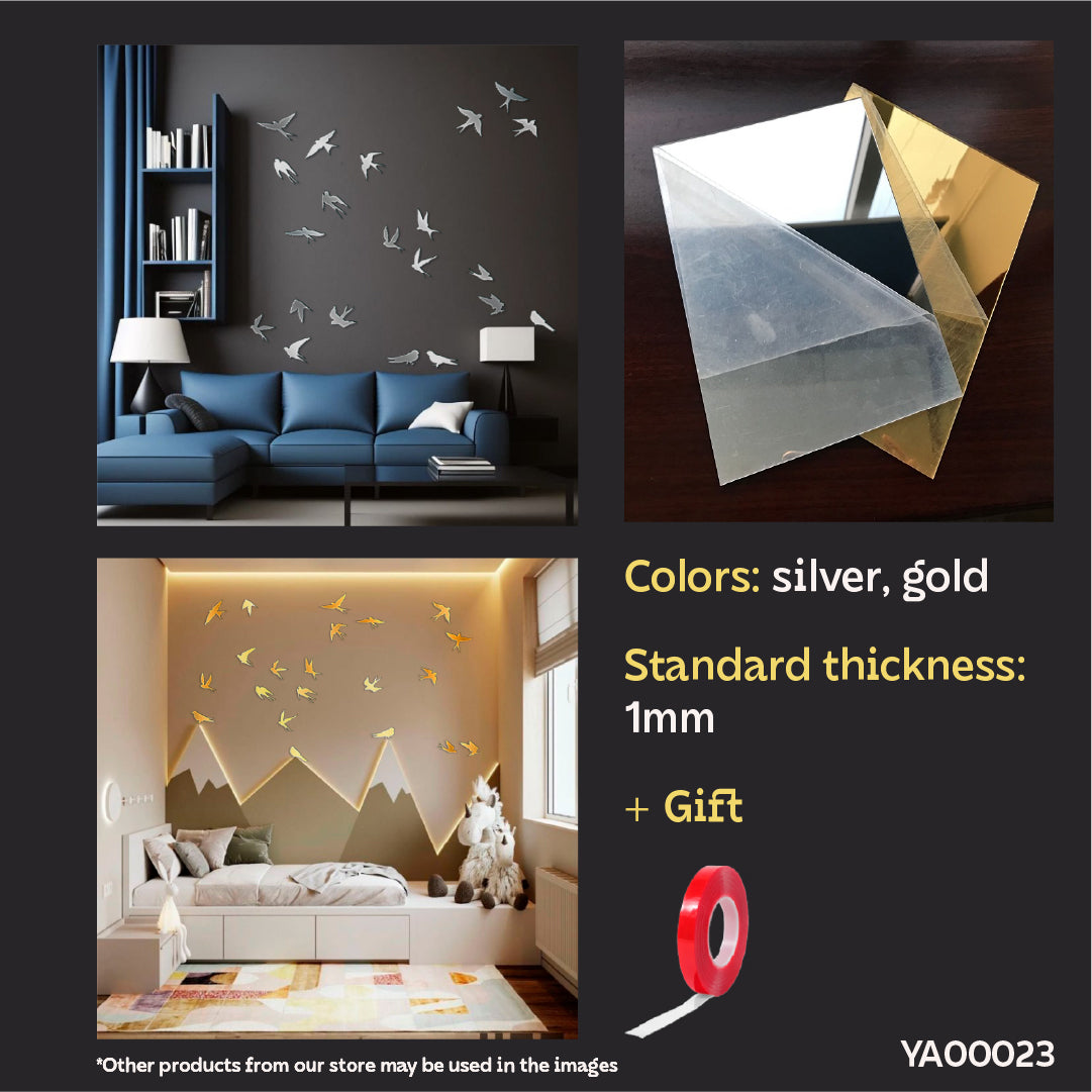 DFA Mirror Birds: Add natural elegance to your interior, 21 pcs (YA00023)