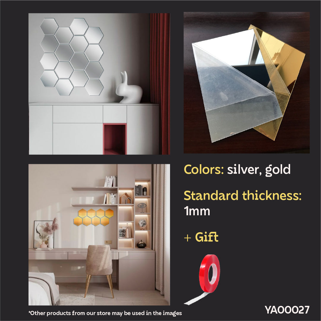 Mirror decor DFA Sota - visual expansion of space and elegance, 8 pcs/16 pcs (YA00027)