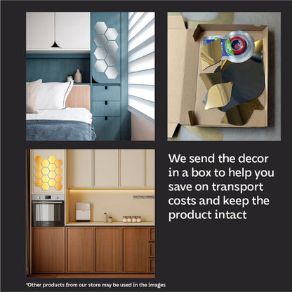 Mirror decor DFA Sota - visual expansion of space and elegance, 8 pcs/16 pcs (YA00027)