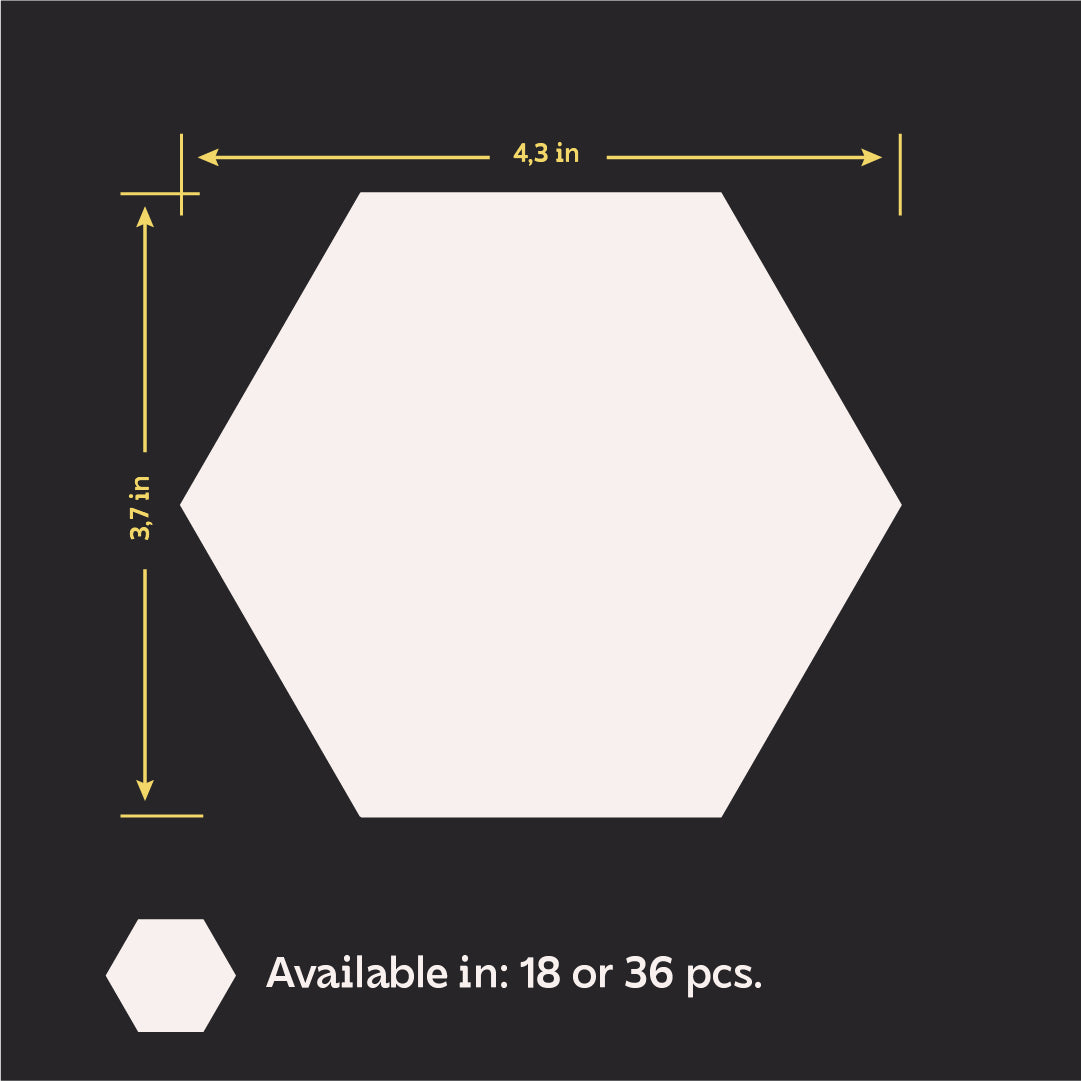 DFA Honeycomb Mirror Decor: A Modern Geometric Accent for Any Space, 18pcs/36pcs (YA00028)