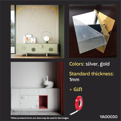 Update your space: DFA Stylish Corner Pattern for Furniture and Walls 2pcs/4pcs (YA00030)