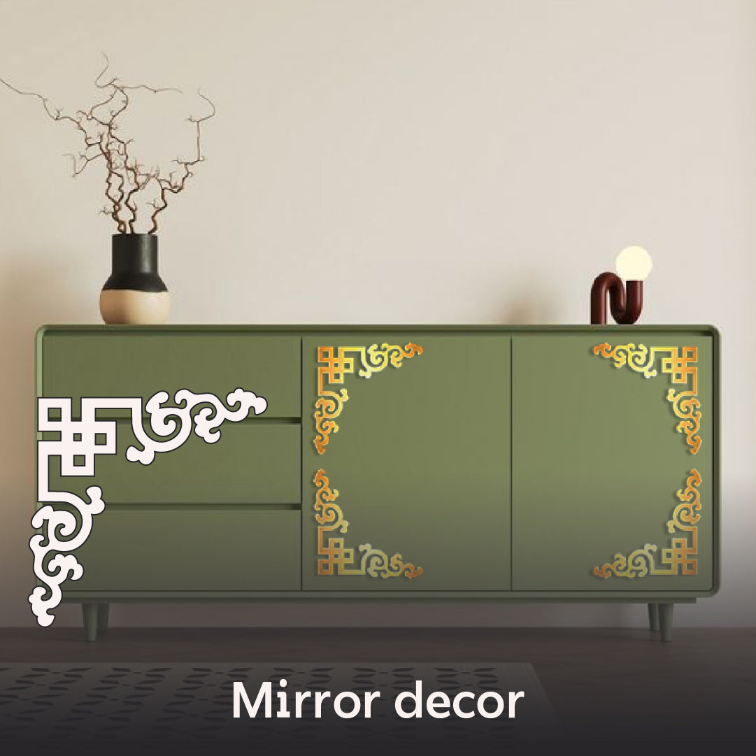 Update your space: DFA Stylish Corner Pattern for Furniture and Walls 2pcs/4pcs (YA00030)