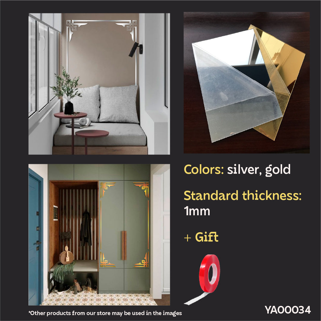 Create your masterpiece: DFA decorative corner patterns for unique solutions 2 pcs/4 pcs (YA00034)