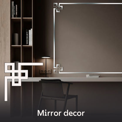 Create a unique interior with DFA Mirror Decor Corner Pattern 2pcs/4pcs (YA00036)