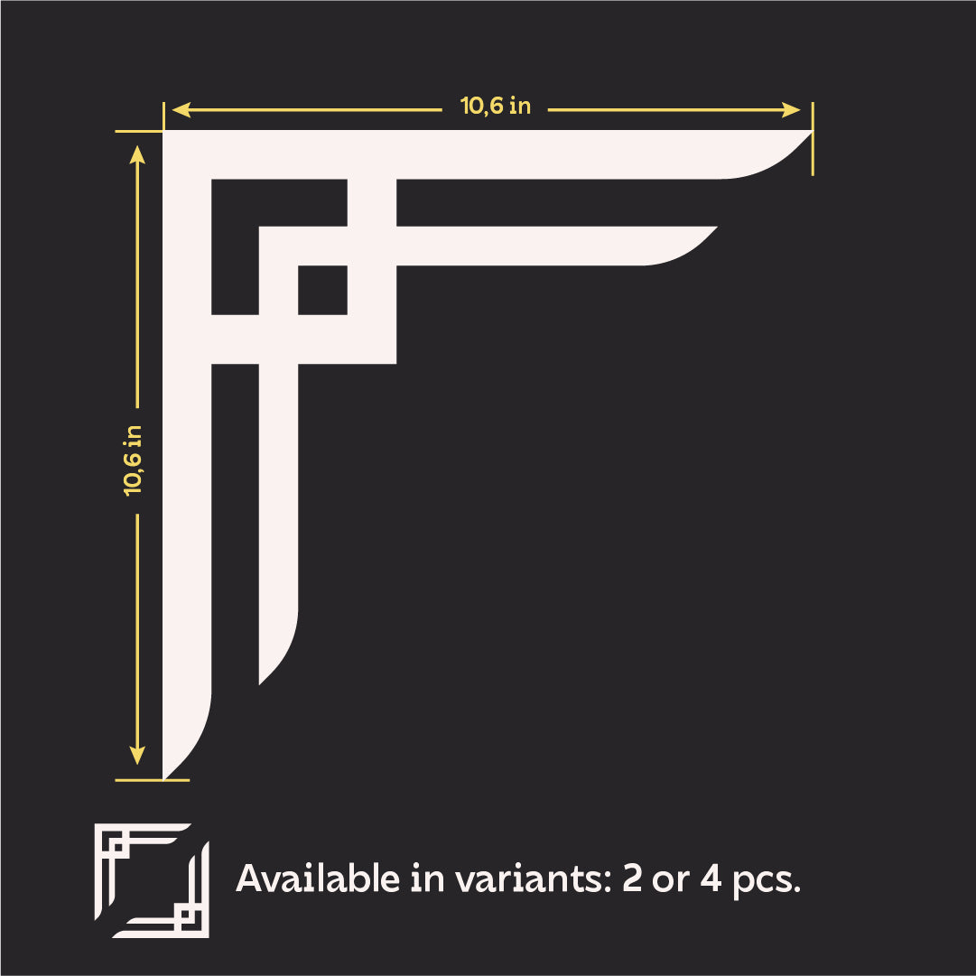 Decorate with ease: DFA Quick Change Mirror Corner Patterns 2pcs/4pcs (YA00037)