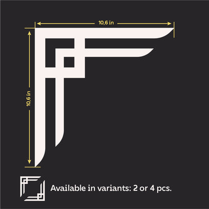 Decorate with ease: DFA Quick Change Mirror Corner Patterns 2pcs/4pcs (YA00037)