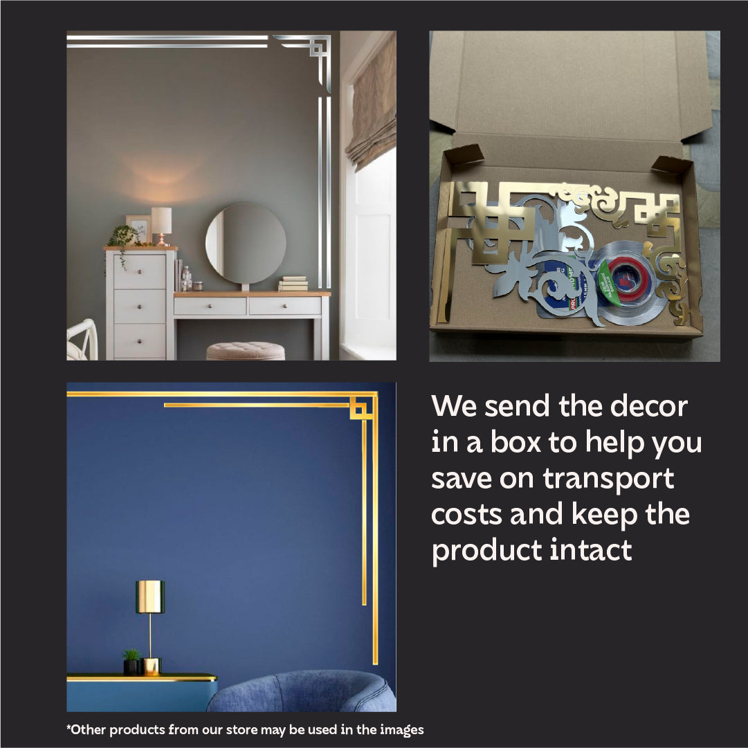 Decorate with ease: DFA Quick Change Mirror Corner Patterns 2pcs/4pcs (YA00037)