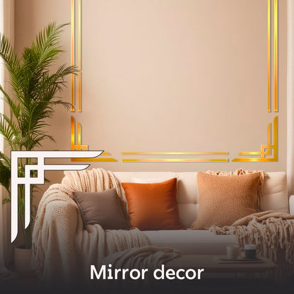 The Magic of Light in Your Interior: DFA Mirror Corner Patterns for Unique Design 2pcs/4pcs (YA00038)