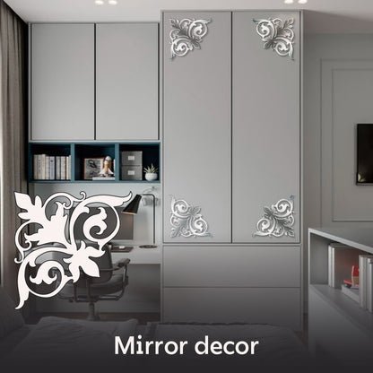 DFA Mirror Decor Corner Pattern - The Art of Details in Your Space 2pcs/4pcs (YA00040)
