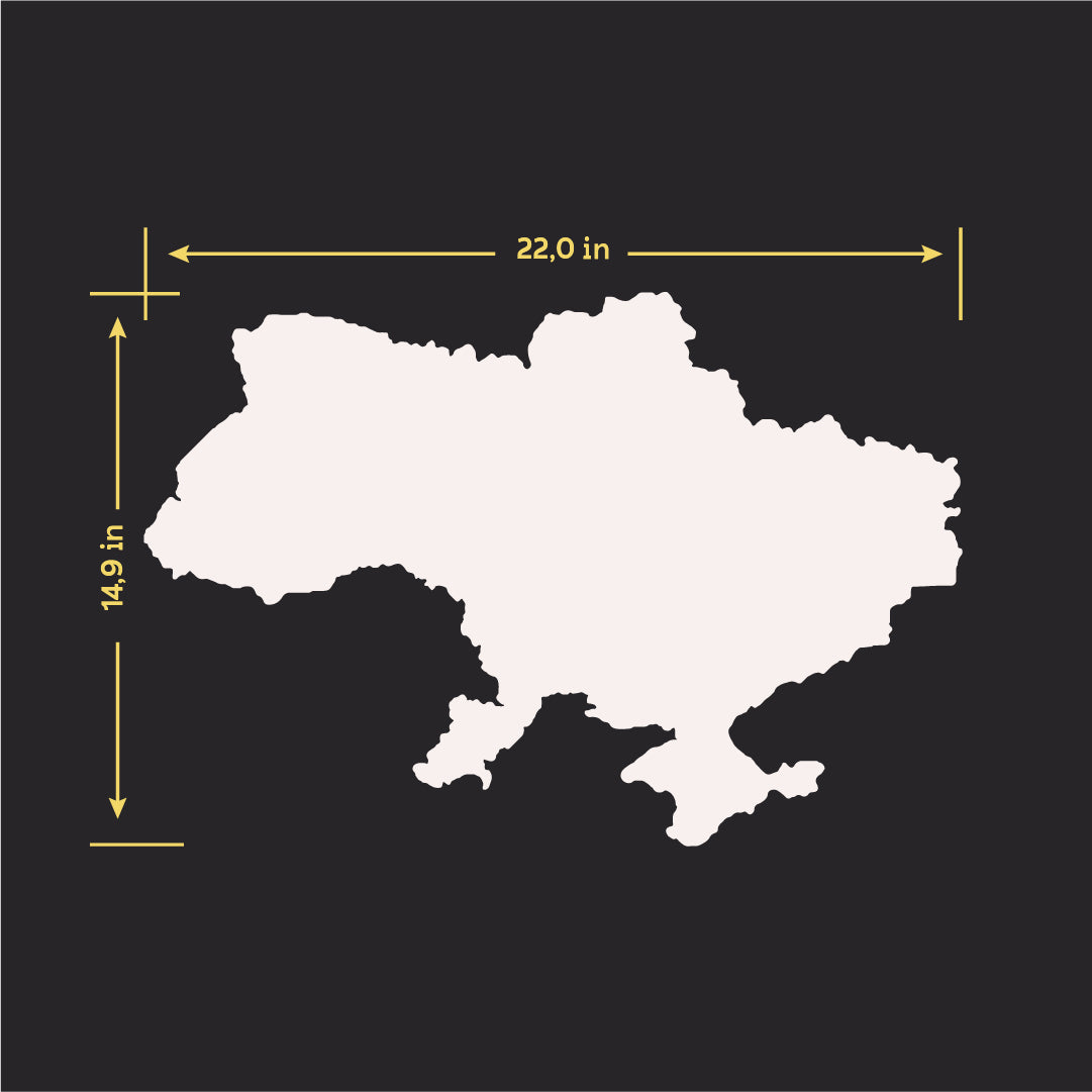 A stylish accent in your interior: Mirror decor Map of Ukraine DFA (YA00042)