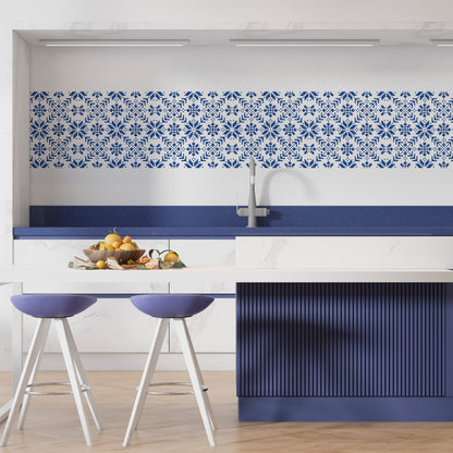 Authentic wall design: DFA stencil "Vysyvanka" for decorative plaster 0.3-1 mm (Z00054)
