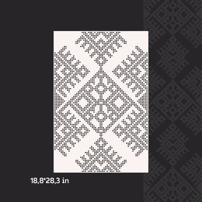 Stencil DFA Embroidery for plaster and paint 0.3-1 mm (Z00069)