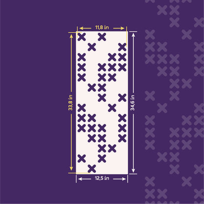 Create your own ethnic decor - reusable DFA stencil "Embroidery" 0.3-1 mm (Z00070)