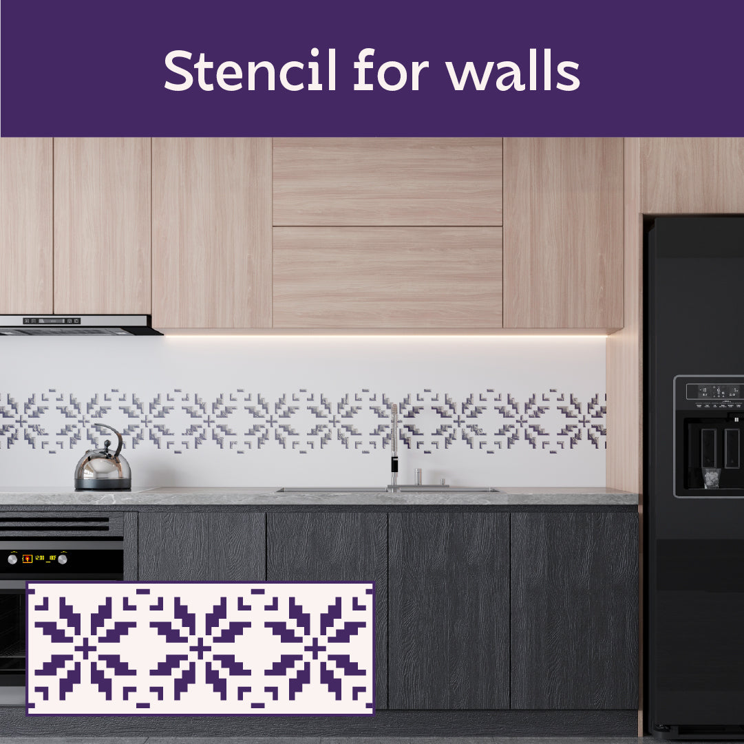 Minimalist stencil DFA Vyshyvanka ornament for decorative decoration 0.3-1 mm (Z00076)