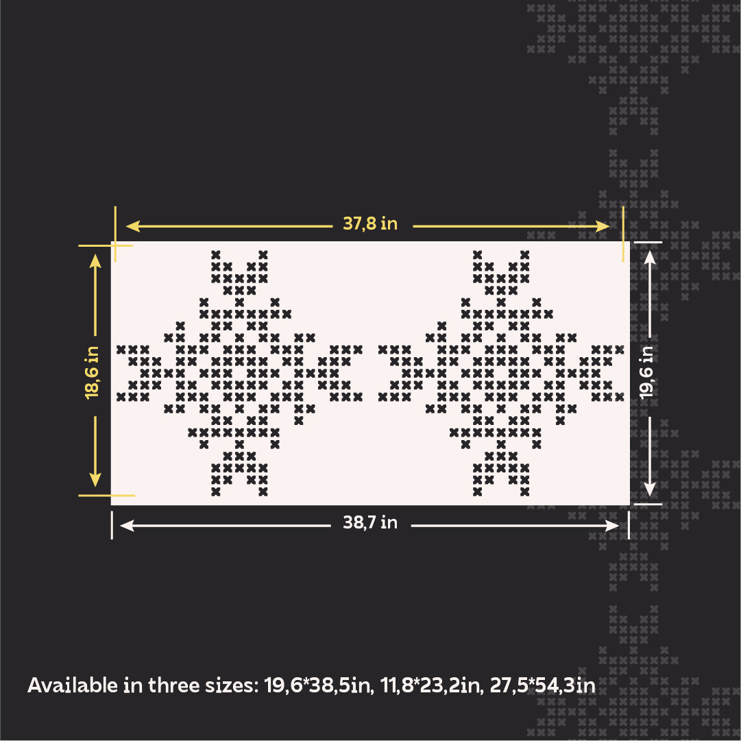 Wall as a talisman: DFA 3D stencil "Embroidery" for patriotic design 0.3-1 mm (Z00078)