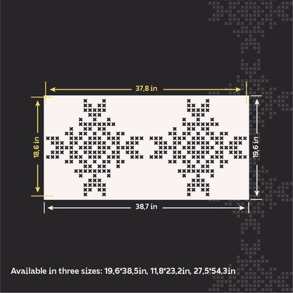 Wall as a talisman: DFA 3D stencil "Embroidery" for patriotic design 0.3-1 mm (Z00078)