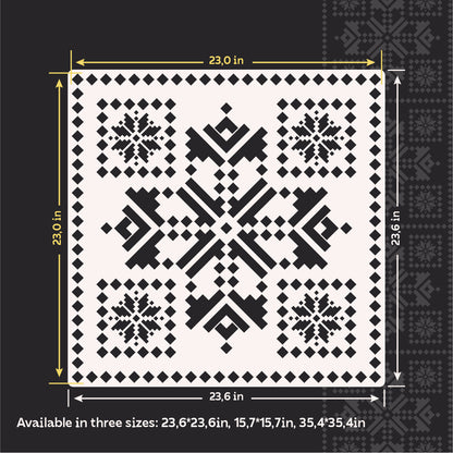 DFA Vyshyvanka Stencil: Perfect clarity of Ukrainian pattern with plaster or paint 0.3-1 mm (Z00080)