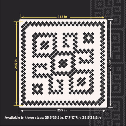 Ethnic decor made easy: DFA "Embroidery" stencil for interior and exterior 0.3-1 mm (Z00081)