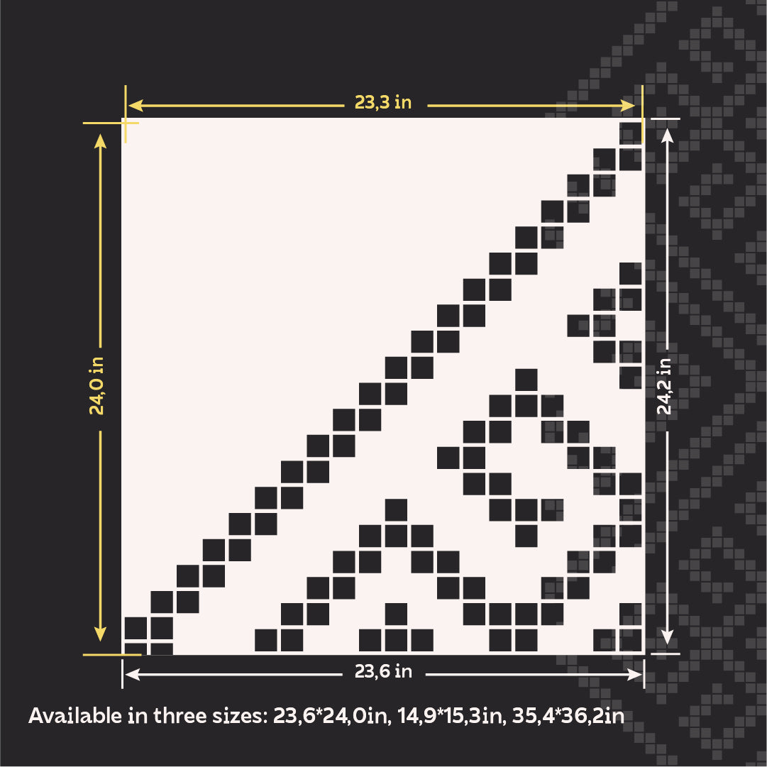 Embroidery on walls – DFA stencil for decorative plaster and paint 0.3-1 mm (Z00082)