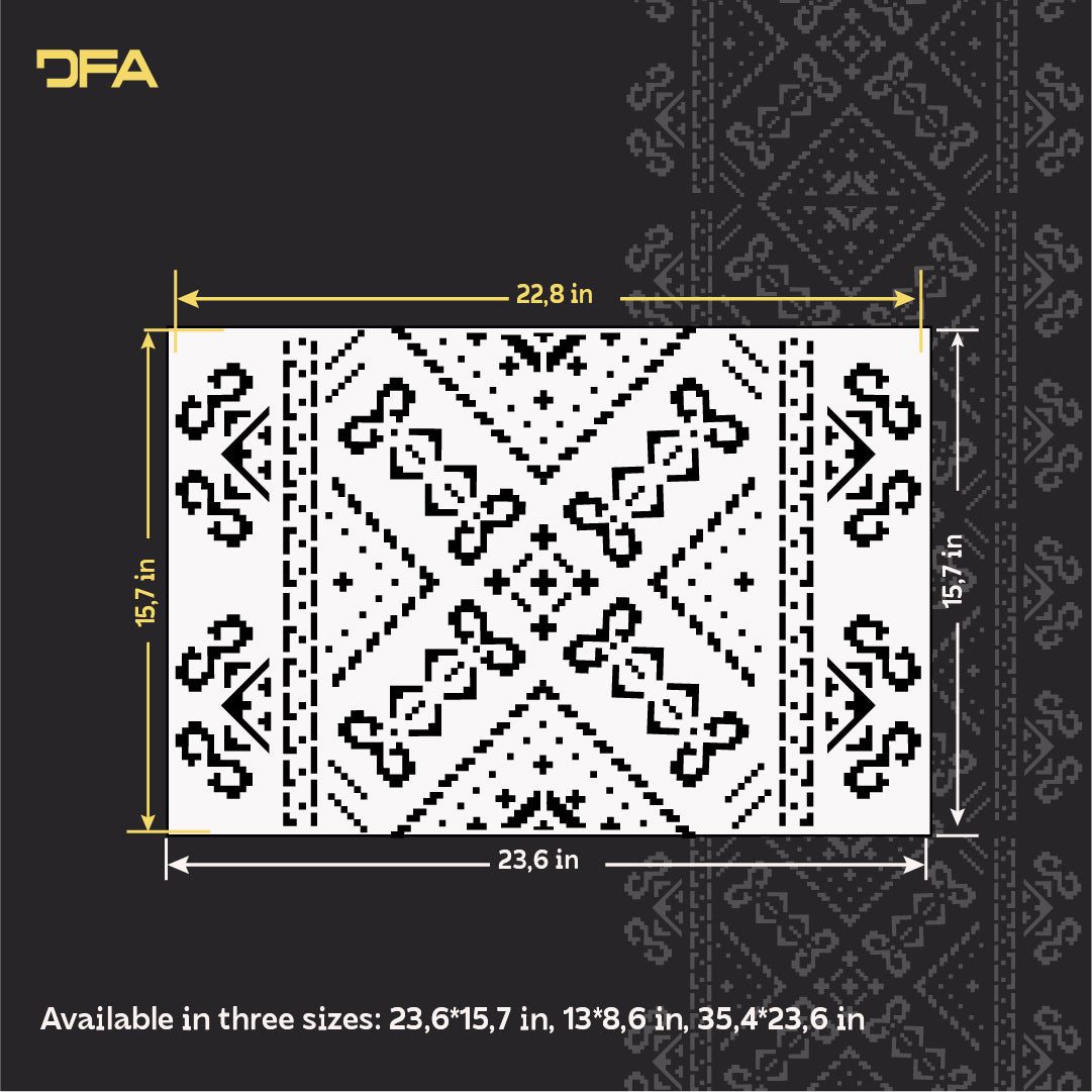 Stylish Ukrainian ornament easily with DFA Vyshyvanka stencil 0.3-1 mm (Z00087)