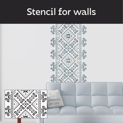 Stylish Ukrainian ornament easily with DFA Vyshyvanka stencil 0.3-1 mm (Z00087)