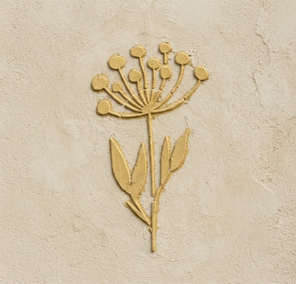 DFA "Flower" Stencil for Decoupage on Interior Decor Items (P00209)