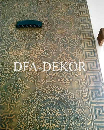 Reusable stencil for decoration DFA Border, for putty and paint, 0.3-1mm (B00005)