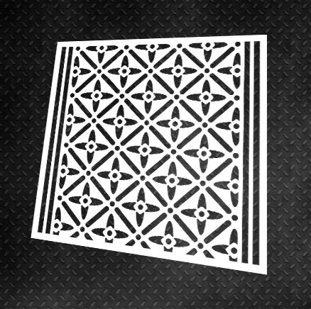 Stencil DFA Border, for plaster and paint 0.3-1mm (B00033)