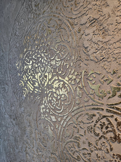 Set of 2 DFA stencils Round pattern and modern Geometry for interior 0.3-1 mm (N00159)