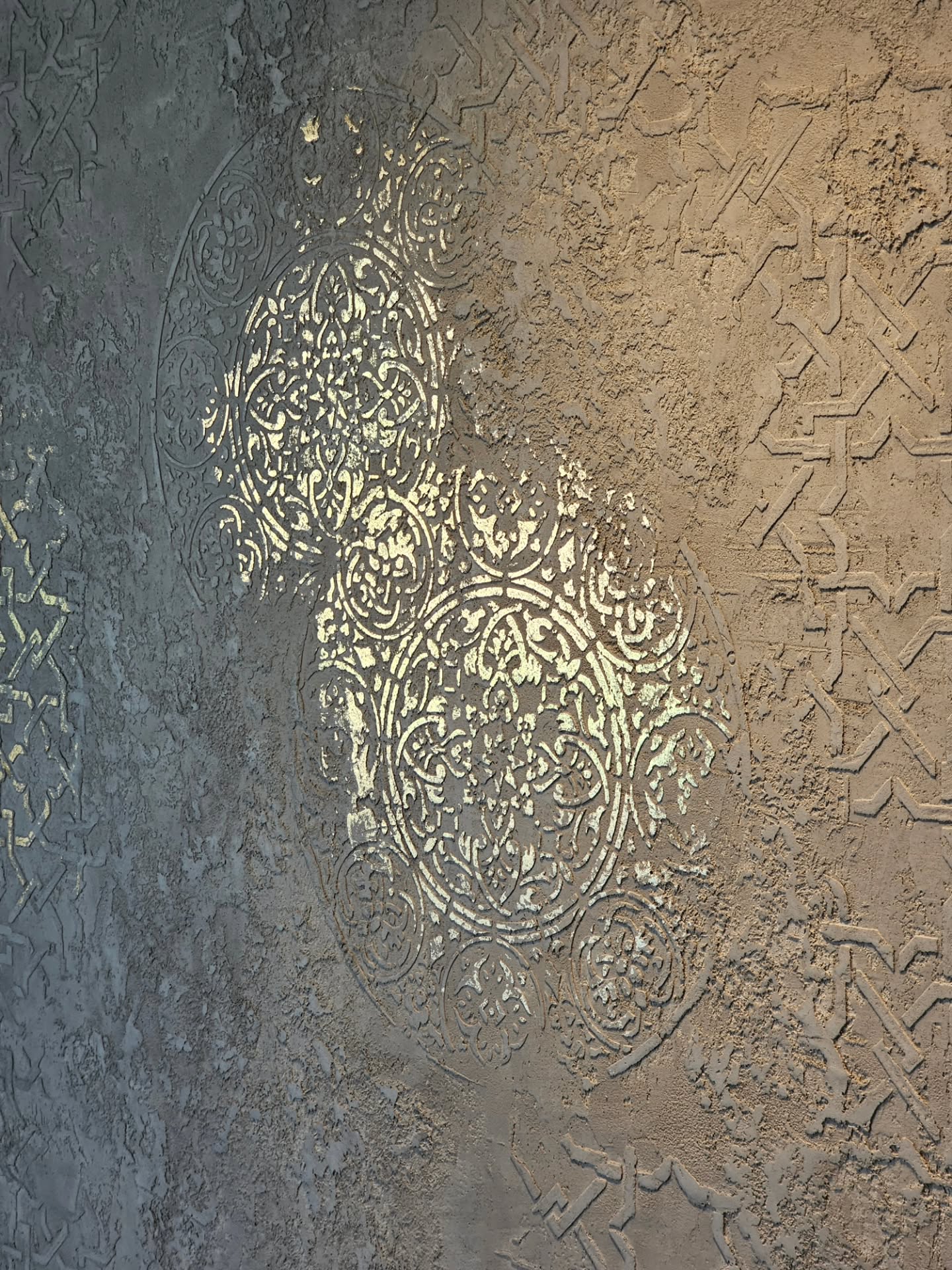 Set of 2 DFA stencils Round pattern and modern Geometry for interior 0.3-1 mm (N00159)