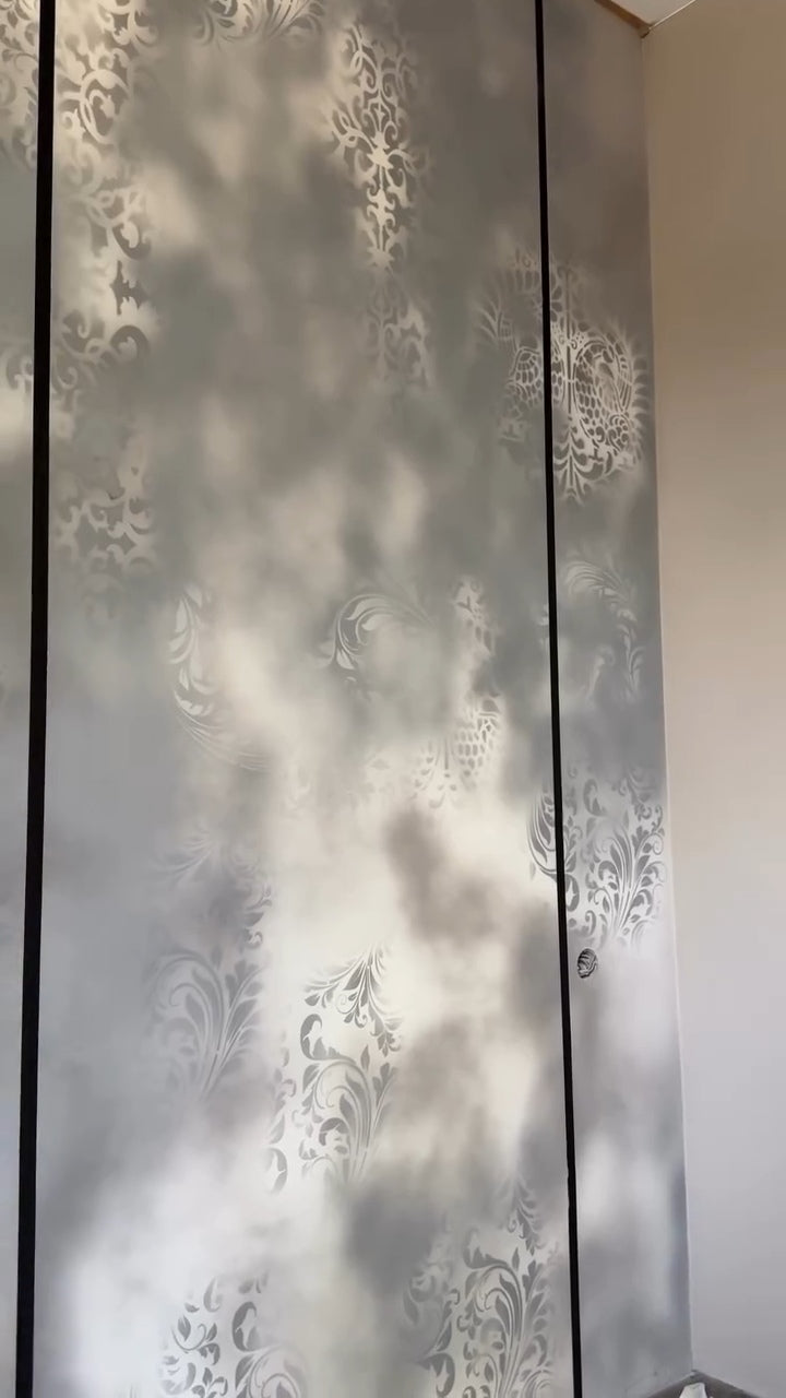Set of 2 DFA stencils Classic and modern with your own hands - Create a unique decor 0.3-1 mm (N00154)