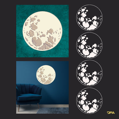 Stencil DFA reusable Round pattern for plaster and paint 0.3-1 mm (C00115)