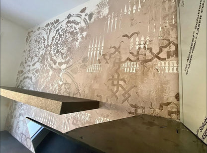 Wall decor stencil set DFA (Square 13 + Geometry 15 + Geometry 71) for plaster and paint 0.3-1 mm (N00096)